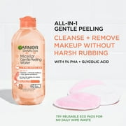 Garnier SkinActive Micellar Gentle Peeling Water All in 1 Makeup Remover, Face Cleanser, 13.5 fl oz