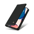 thumbnail image 6 of Allytech For iPhone 13 6.1 inch Slim Wallet Case,Luxury Solid Color PU Leather Magnetic Closure Flip Folio Kickstand Card Slots Soft TPU 360 Protection Shockproof Cover.For iPhone 13,Black, 6 of 11