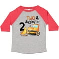 thumbnail image 3 of Inktastic Two and Digging It Bulldozer 2nd Birthday Boys or Girls Toddler T-Shirt, 3 of 5