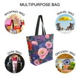thumbnail image 7 of FORMRS Womens Canvas Tote Bag with Zipper Inner Pocket Shoulder Handbag, Beautiful Floral Pattern, 7 of 7