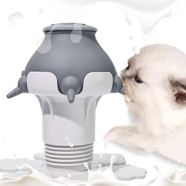 Puppy Feeder Bottle Puppy Milk Replacement Silicon Puppy Bottles For Nursing With 5 Nipples Puppy Feeders For Multiple Puppies