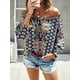 thumbnail image 3 of Blusas sexis de manga larga con hombros descubiertos de TEELYNN para mujer, blusas de rayón con estampado floral, blusas bohemias de verano 2023, blusas holgadas para playa, 3 of 5