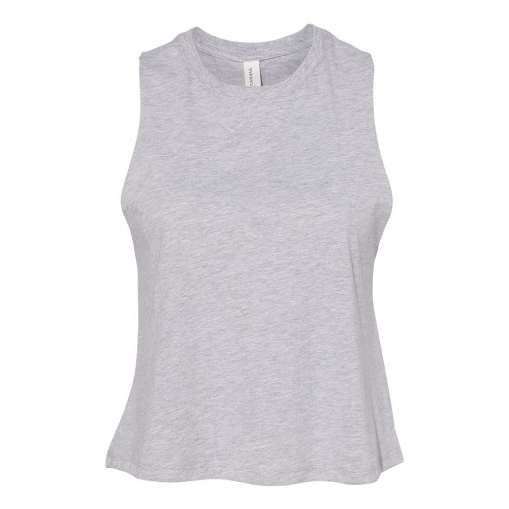 BELLA+CANVAS - BELLA + CANVAS - Women's Racerback Cropped Tank - 6682 - Walmart.com - Walmart.com