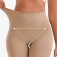 thumbnail image 6 of QATAINLAV Biker Shorts for Women High Waisted Butt Lifting Shapewear Shorts Solid Casual Workout Gym Short Yoga Leggings with Pockets Beige M, 6 of 8