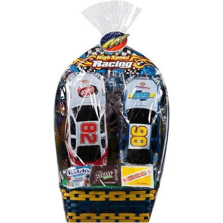 Wondertreats High Speed Racing with Toys and Assorted Candies Easter Basket