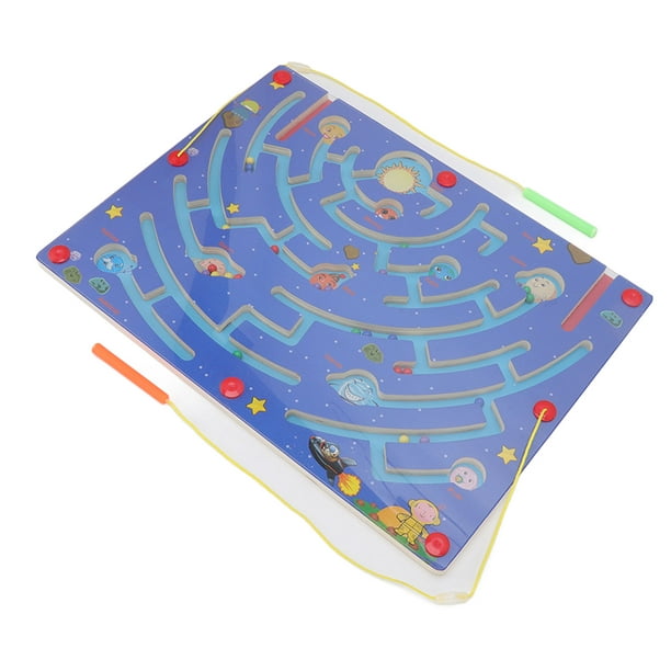 Puzzle Activity Magnet Toys, Magnetic Maze Board Game All In One For  Outdoors 9 Planets Maze