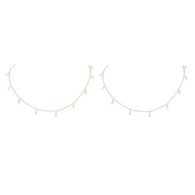 Dalazy Coréen Style Simple Alliage Collier Choker Creux Coeur Forme Collier Femmes Strass Pendentif Réglable Chaîne Mariage Fille Bijoux