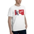 thumbnail image 2 of Kfc Logo Men'S Basic Short Sleeve T-Shirt Fashionable White Large, 2 of 8
