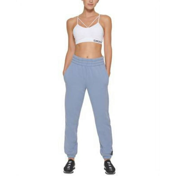 DKNY Sport Womens High Waisted Joggers Black XL