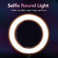 thumbnail image 2 of 10' Dimmable LED Selfie Round Light with Phone Clip Brightness Adjustable Lamp for Live Broadcast Selfie Photography Video with Tripod, 2 of 4