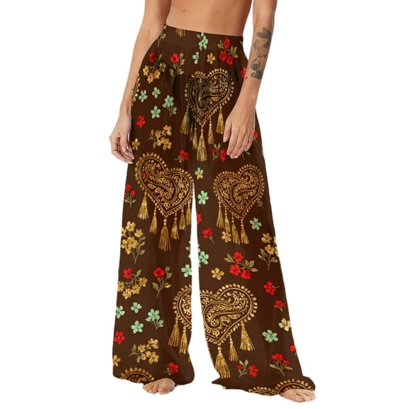 Spring Pants for Women,Womens Sheer Beach Pants See Through Mesh Bottoms for Bathing Suit Beach Wide Leg Swim Cover Up Pants