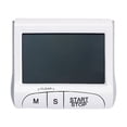 thumbnail image 1 of Large Display Kitchen Timer, Bold Digits, Loud Alarm, Magnetic Kickstand - White, 1 of 5