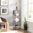 thumbnail image 4 of Bathroom Shelf Storage Rack for Small Space with PP Shelf Liners Removable Hook Extendable Design Silver and Translucent ULGRS, 4 of 7