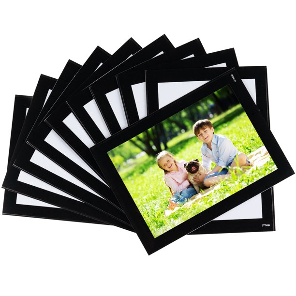 Picture Frames with Black Border(4"X6",10 Pack) Photo