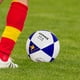 thumbnail image 4 of Greeniant Balón de fútbol de entrenamiento tamaño 5 con vejiga de goma de retención de aire excepcional que proporciona un aire excepcional Deportes y aire libre negro rojo, 4 of 6