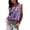Purple, variant on Women's Large Sequin Tank Top, Sparkly Sleeveless Scoop Neck Paillette Blouse, Sexy Beach Party Outfit