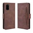 thumbnail image 1 of Case for Samsung Galaxy S20 Cover Adjustable Detachable Card Holder Magnetic closure Leather Wallet Case - Brown, 1 of 5