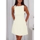 thumbnail image 5 of Vestido PRETTYGARDEN Mujer Corto Verano 2025 Línea A Beige XS, 5 of 8