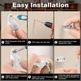 thumbnail image 5 of 10 Pcs Furniture Anchors , Anti-Tip Metal Children's Furniture Straps, for Cabinet Wardrobe Drawers Dresser, 5 of 6