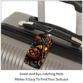 thumbnail image 3 of Square 2Pack PU Leather Motorcycle Cruise Luggage Tag with Privacy Cover and Name ID Tag for Travel Handbags Backpacks Luggage Tags, 3 of 6