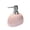 Pink, variant on WeiLaiKeQi Ceramic Soap Dispenser Hand Soap Dispenser for Kitchen Bathroom Laundry Room White