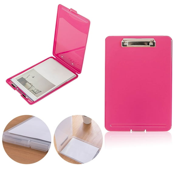 50% off Storage Clipboard, 1/2" Clip Capacity, Holds 8 1/2" x 11" Sheets, Pink