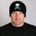 thumbnail image 5 of Hot Leathers KHB1010 Skull and Crossbones Knit Cap One Size, 5 of 7