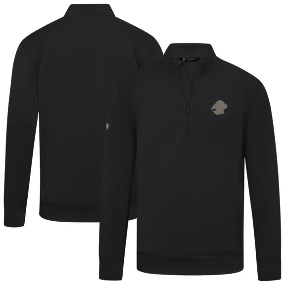 Men's Levelwear Black Buffalo Sabres Copper Upright Quarter-Zip Pullover