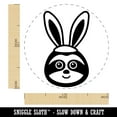 thumbnail image 2 of Easter Sloth with Bunny Ears Self-Inking Rubber Stamp Ink Stamper - Orange Ink - Medium 1 Inch, 2 of 7