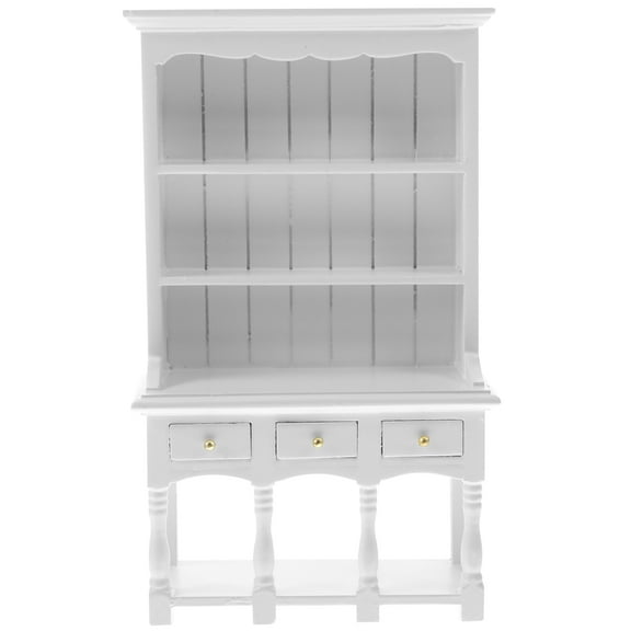 OGITUDE Doll House Mini Wooden Cabinet Miniature Display Cabinet Model Doll House Mini Furniture