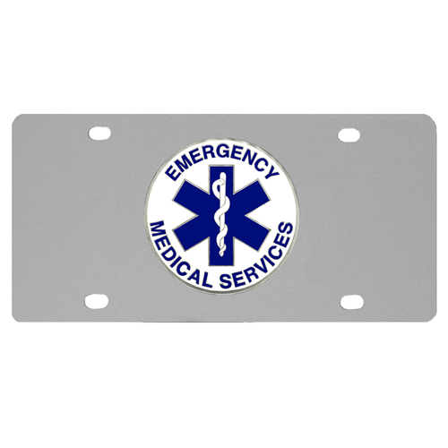EMS Logo License Plate
