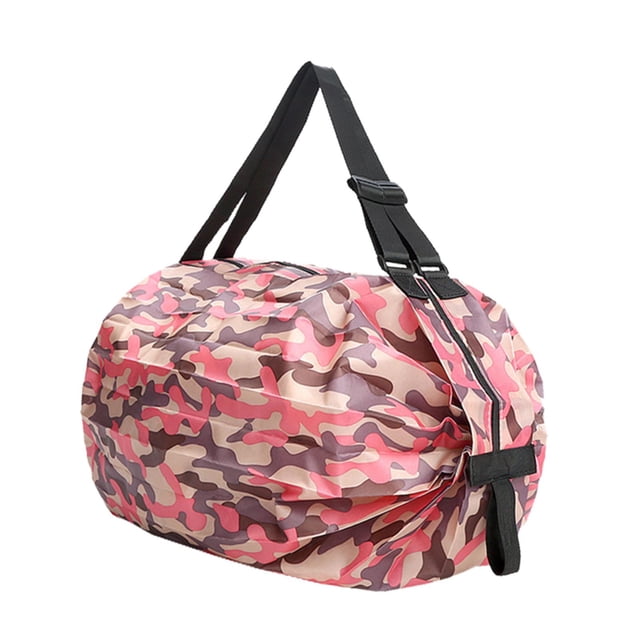 Bolsas reutilizables, bolsas de plegables, bolsa de mano, bolsa de almacenamiento de viaje para viajes diarios, gimnasio, trab Rosado Soledad Bolsas de compras reutilizables