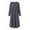 Grey, variant on cfhntfmh Plus Size Dresses for Women Casual Fall Round Neck Long Sleeve Flowy Dress Loose Solid Color Side Slit Long Maxi Dress