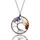 thumbnail image 1 of Árbol de la vida - Joyas de piedras preciosas Chakra Collar de cadena de bronce colorido brillar Juguete, 1 of 5