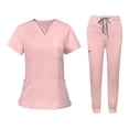 thumbnail image 2 of Conjunto de uniforme médico premium: conjunto superior e inferior para profesionales de la salud. Rosa S, 2 of 9