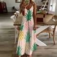 thumbnail image 3 of Lunarable Pineapple Sleeveless Dress Woman Fashion Long Dresses Women's Summer Suit Dress Summer 2025 Women, 3 of 7