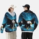 thumbnail image 4 of Fotbe Night Sky Forest Bald Eagle Chaqueta con Protección Solar UPF 50+ para Hombre y Mujer, Camisa con Capucha y Bolsillos-Medium, 4 of 7