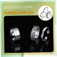 thumbnail image 4 of OULII 3Pcs Statement Ring Durable Alloy Minimalist Finger Rings for Men, 4 of 5