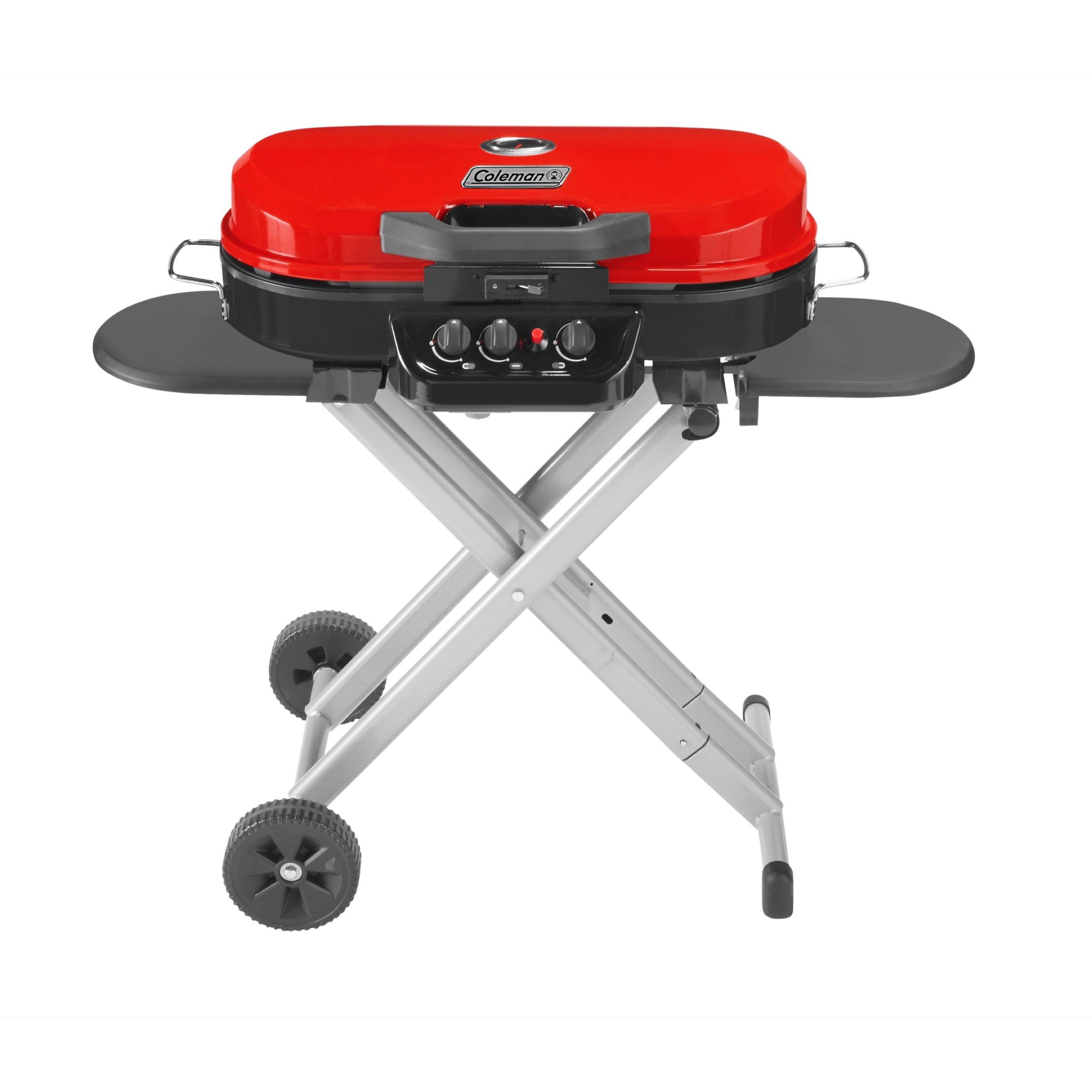 Standup Propane Gas Grill Red, Coleman Fire Pit Grill Combo