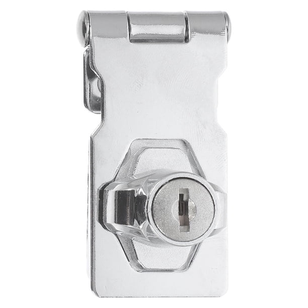 GOOHOCHY Cerraduras de hasp Keyed Cerraduras de seguridad de acero inoxidable Cerradura de bloqueo con llave de bloqueo para gabinetes