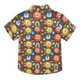 thumbnail image 2 of Dailycode Small Short Sleeve Button Down Shirts Lion Face Bird Rainbow Casual Shirt 3-10 Years, 2 of 9