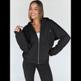 thumbnail image 4 of Sudaderas con Capucha y Cremallera para Mujer, Sudaderas Extragrandes, Conjuntos de Moda Escolar para Otoño, Chaquetas Informales, Ropa de Invierno Negro XL, 4 of 9