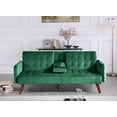 thumbnail image 2 of Uspridefurniture Beniamino 78'' Velvet Square Arm Sleeper, Green, 2 of 5