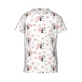 thumbnail image 6 of Honeii Heart Panda Print Youth Short Sleeve T-Shirt,Boys Athletic Shirt,Quick Dry Short Sleeve Performance Moisture Wicking T Shirt, 6 of 6
