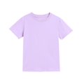 thumbnail image 2 of Cethrio Girls Cotton T-shirts, Soft Casual Short Sleeve Crew Neck Summer Tees Tops Purple Size 3-4 T, 2 of 5
