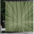 thumbnail image 3 of Ambesonne Abstract Art Shower Curtain, Concentric Stripes Art, 69"Wx70"L, Olive Green, 3 of 4