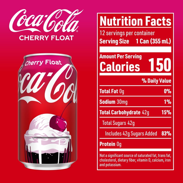Coca-Cola Cherry Float, 12 fl oz Cans, 12 Pack photo 8