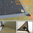 thumbnail image 3 of 10X13ft Lightweight Camping Tarp with Poles Waterproof Tarp Tent Rain Fly Black, 3 of 6