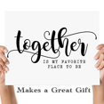 thumbnail image 3 of Together is My Favorite Place to Be - 11x14 Unframed Typography Art Print - Great Inspirational Gift, 3 of 6
