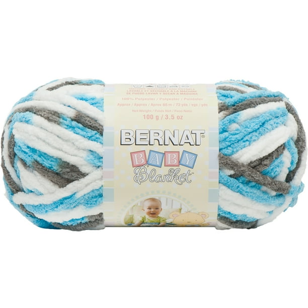 Bernat Polyester Baby Blanket Yarn (100 g/3.5 oz), Sail Away Walmart